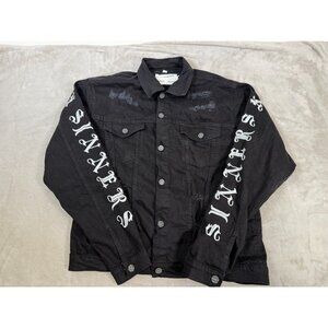Men FWRD DENIM & CO. Saints Size 3X Sinners Denim Jacket
